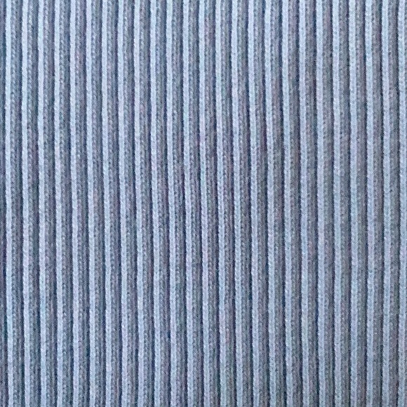 Sleeveless Lauren Ralph Lauren, baby blue Azure, ribbed cotton tank - Picture 7 of 7